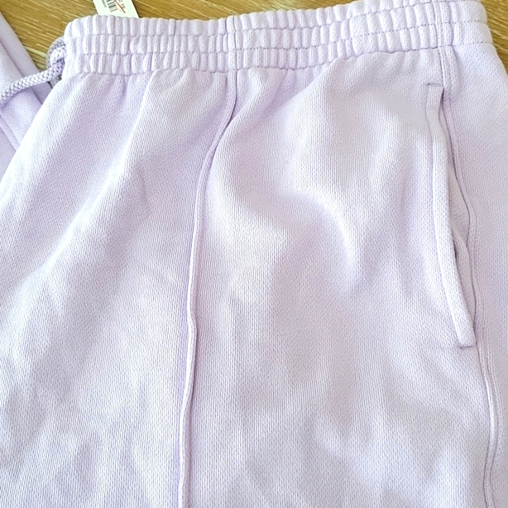 Victoria's Secret Elastic Waist Drawstring Wide Leg Sweatpants Lilac XXL NWT - Picture 4 of 10